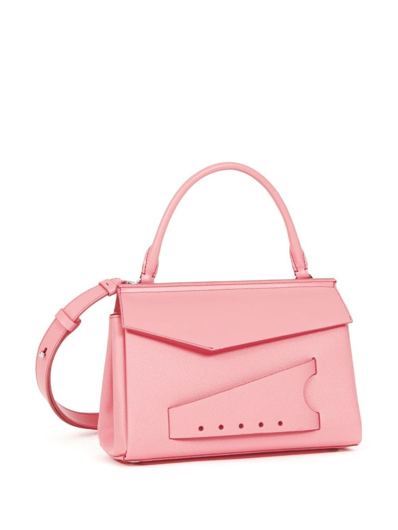 small grained leather tote bag 3