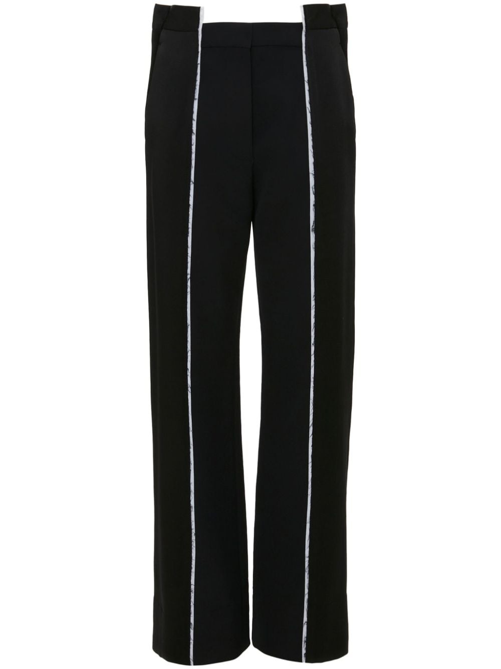 straight-leg deconstructed trousers - 1