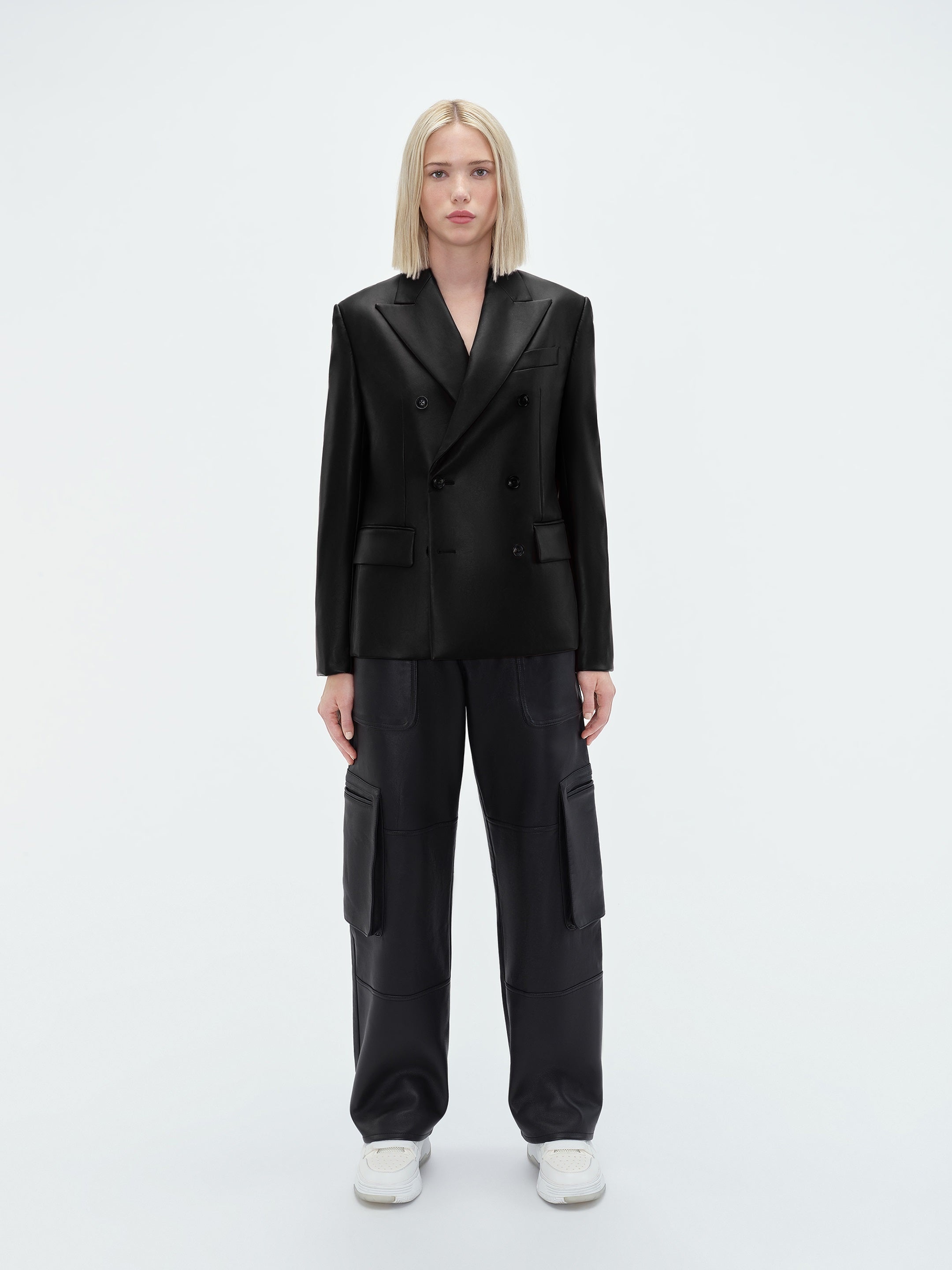 DB VEGAN CROPPED BLAZER - 2