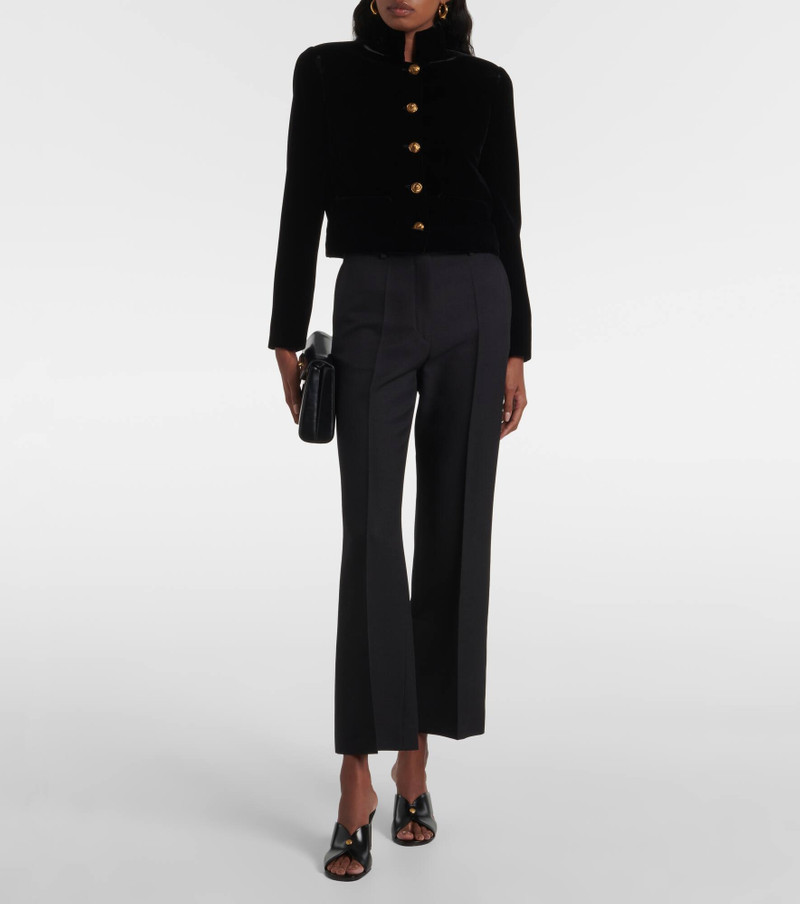 Loro Piana Nash wool and silk straight pants outlook