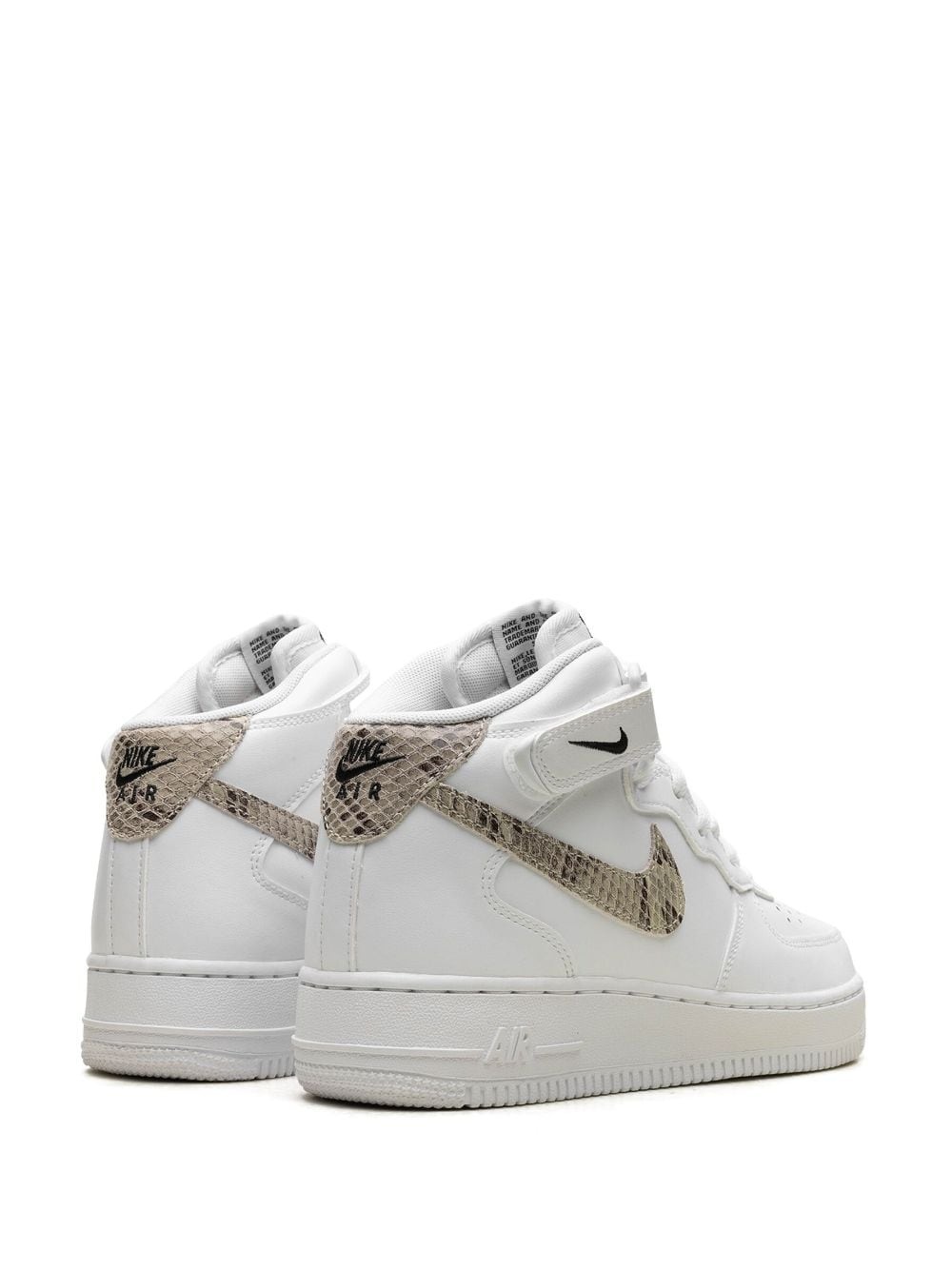Air Force 1 '07 Mid "White/Snake Swoosh" sneakers - 3