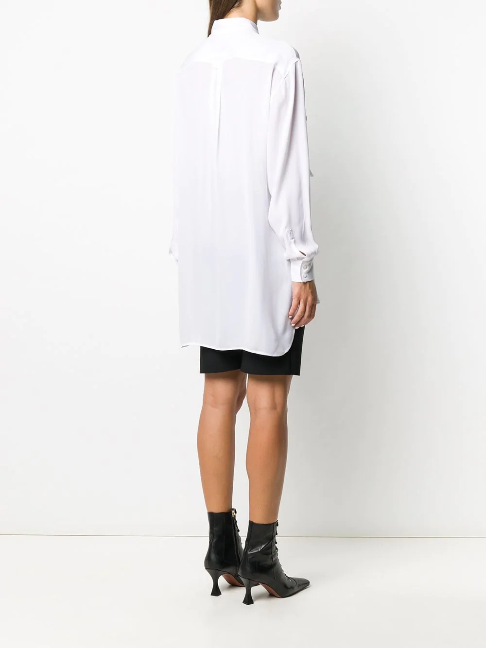 oversized flap pocket shirt - 4