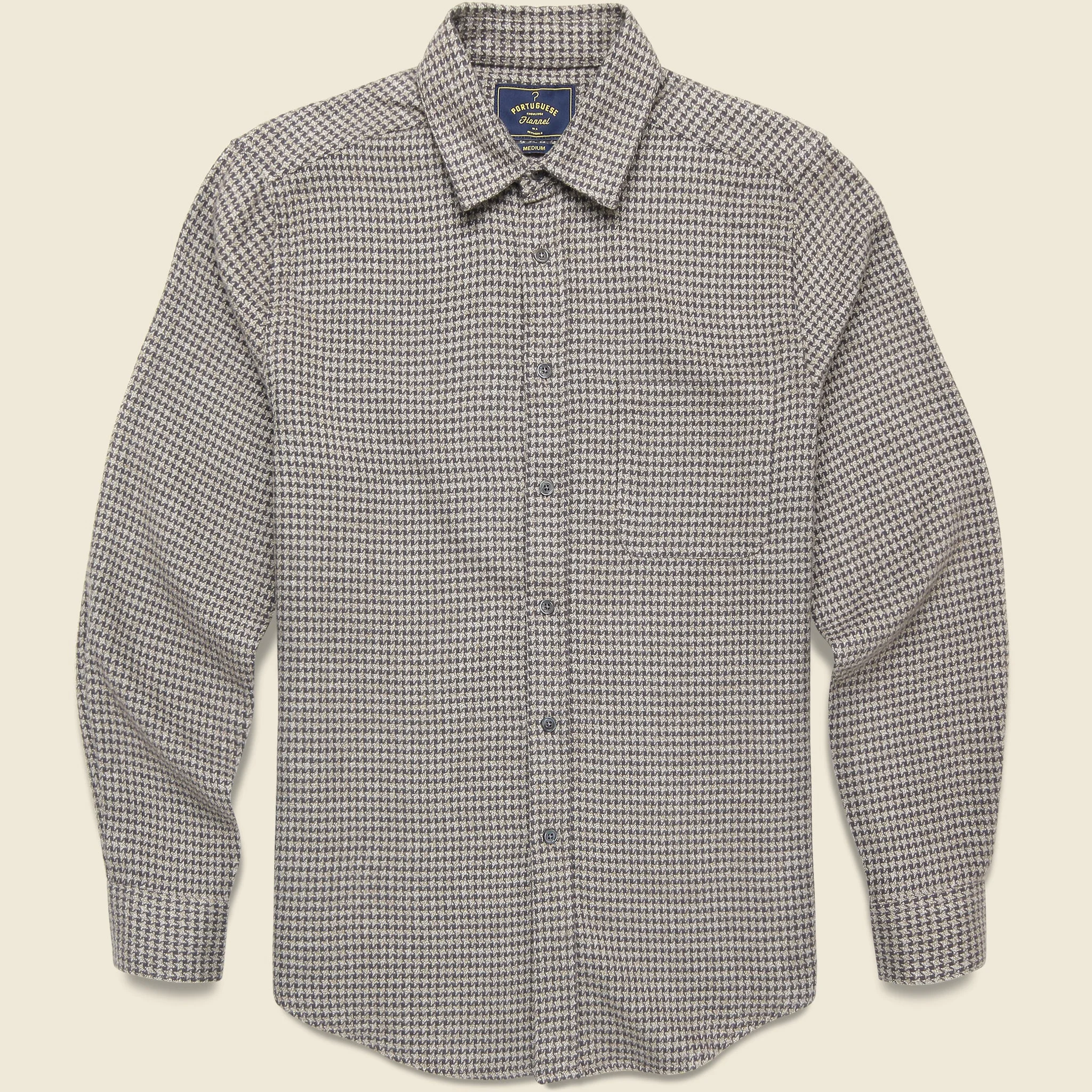 Pied Poule Shirt - Charcoal - 1