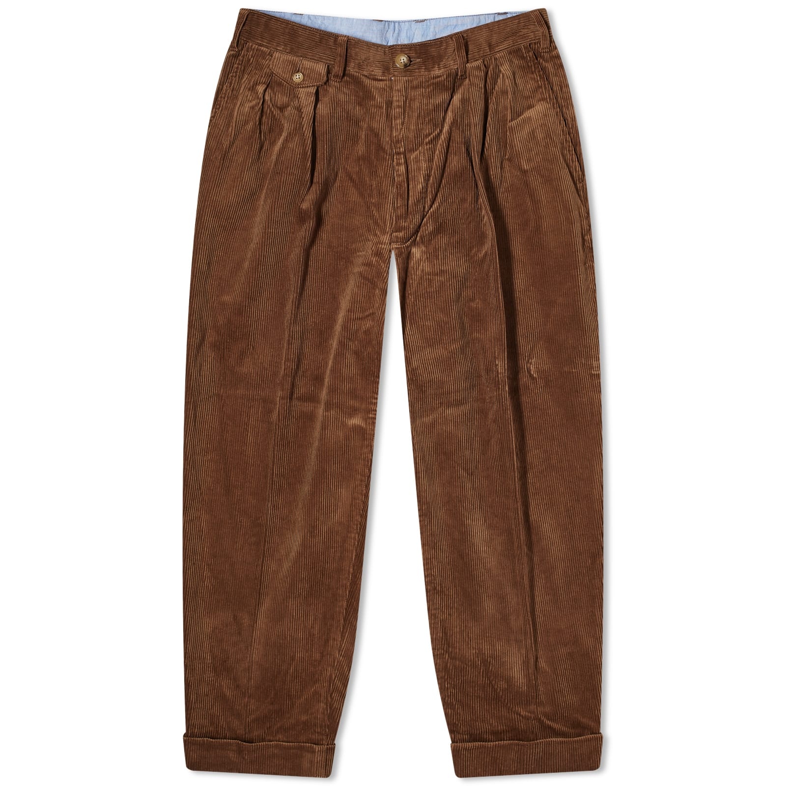 Beams Plus 2 Pleat Corduroy Pant - 1