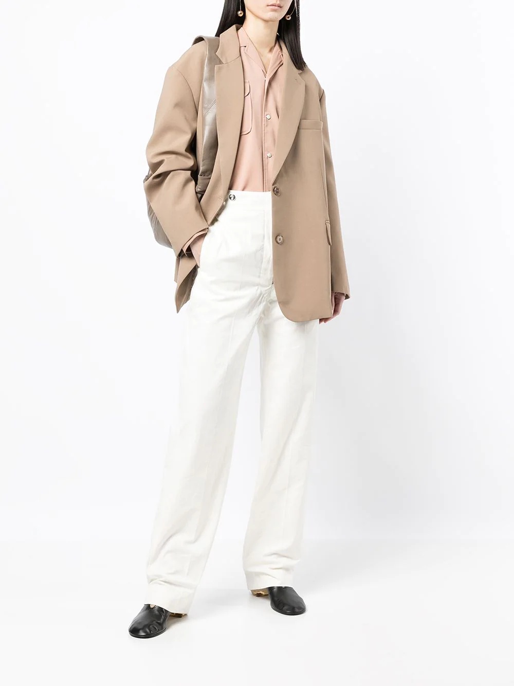 high-waisted wide leg trousers - 2