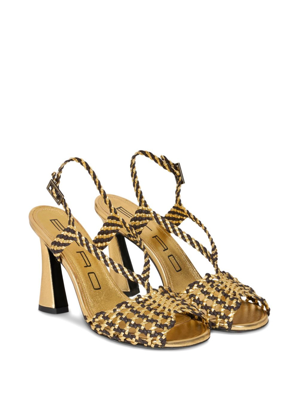 90mm woven sandals - 2