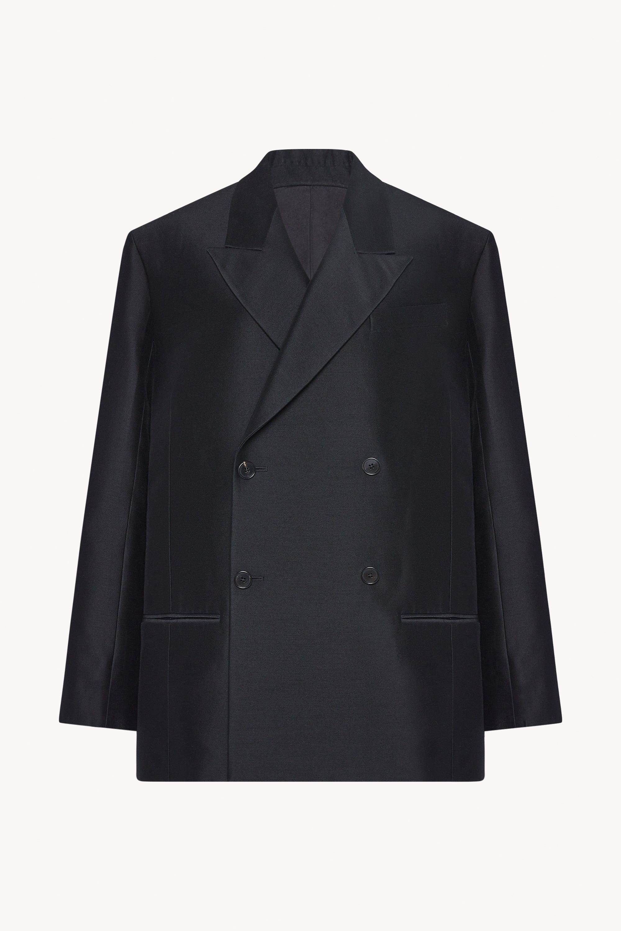 ジャケット THE ROW COSIMA DOUBLE-BREASTED WOOL AND SILK JACKET The Row Cosima wool-silk Blend Jacket | Neutrals | FARFETCH