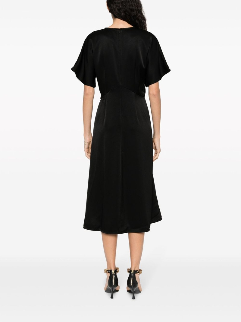 flared satin midi dress 4