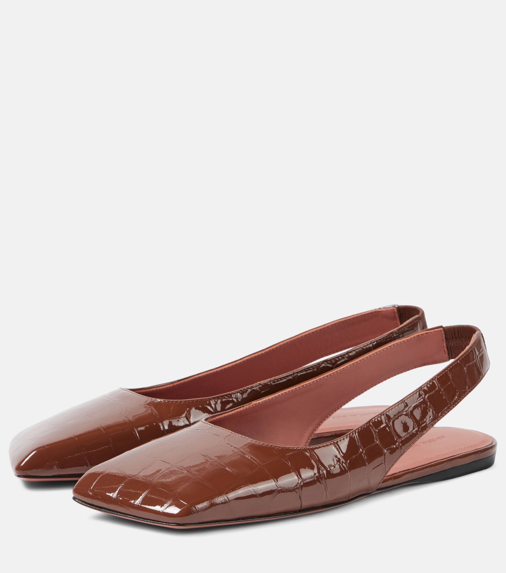 Ane patent leather slingback flats - 4