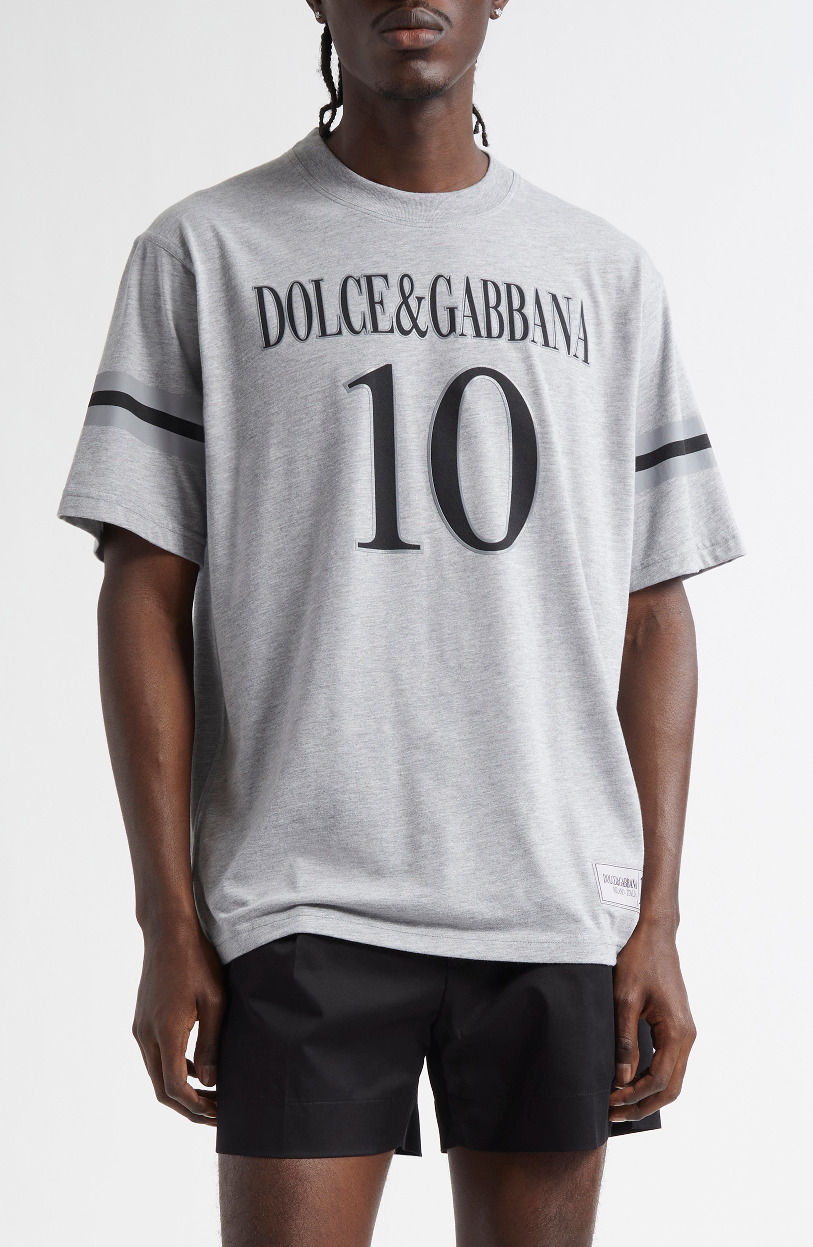 Dolce&Gabbana D&G Logo Graphic T-Shirt in S8290 Melange Grigi at Nordstrom - 1