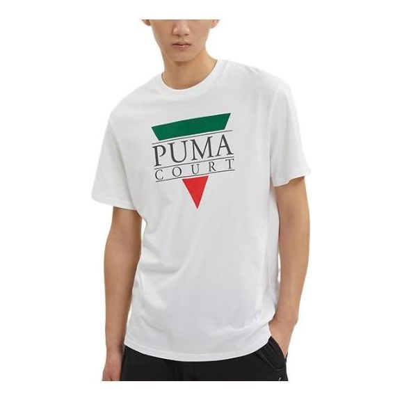 PUMA Tennis Club Graphic Tee 'White' 536913-02 - 1