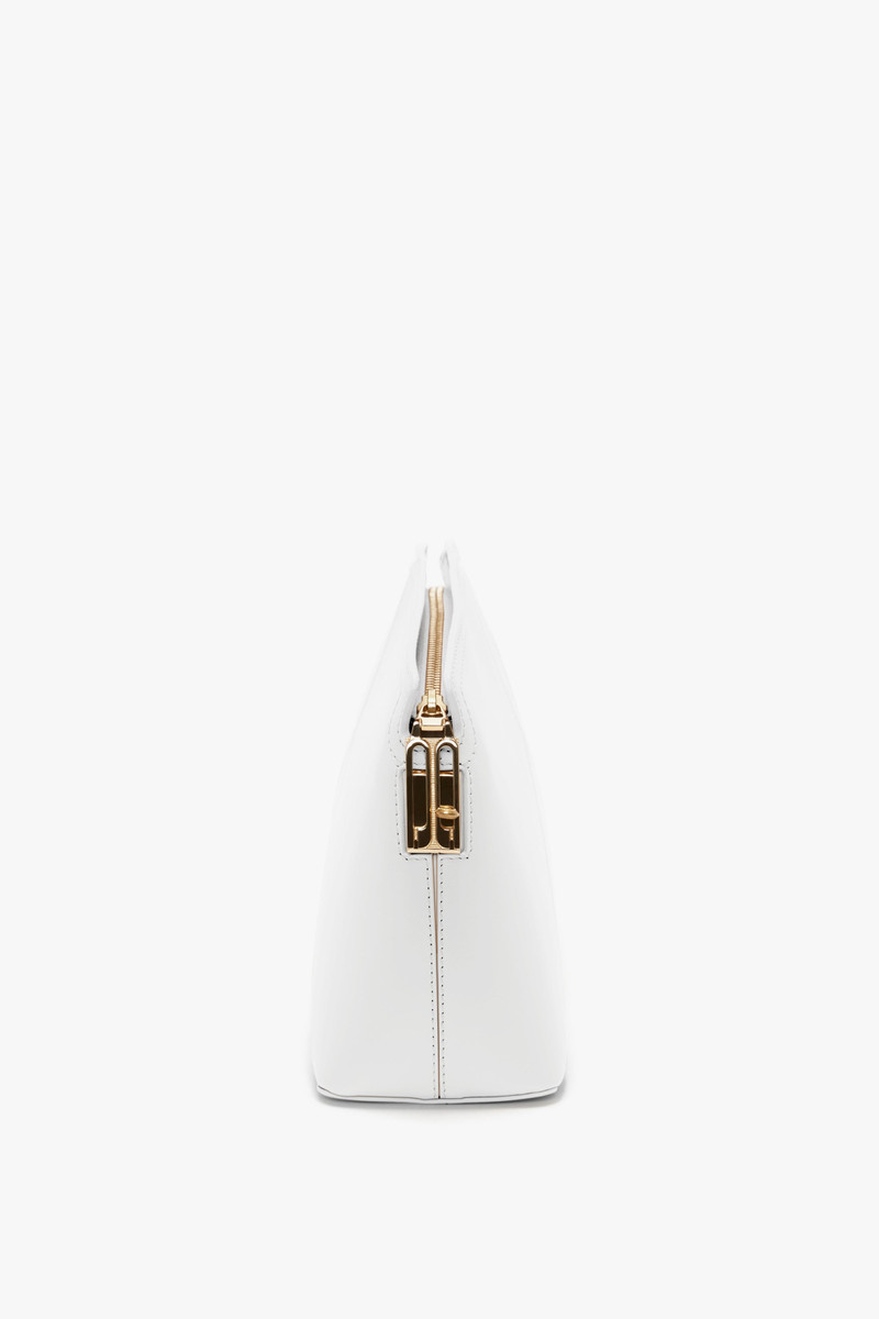Exclusive Victoria Clutch Bag In White Leather 3