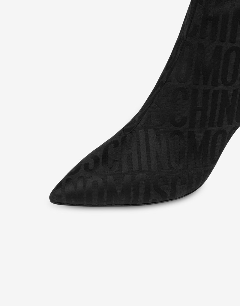 ALLOVER LOGO NYLON ANKLE BOOTS 4