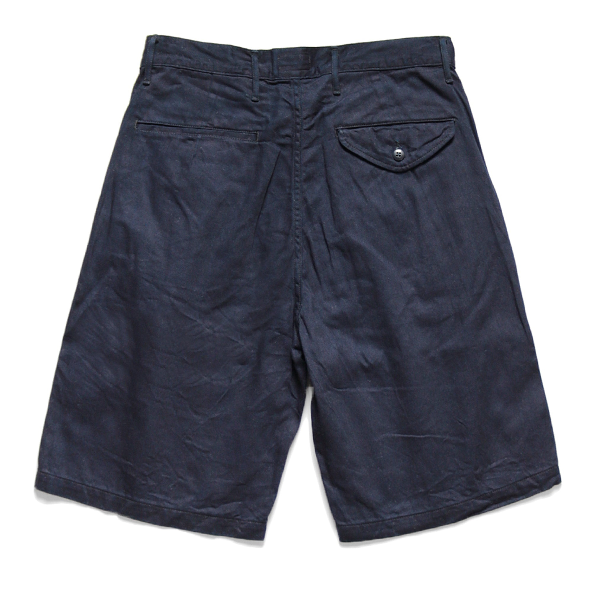8oz DENIM SHORT PANTS (THUNDER SASHIKO) - INDIGO - 5