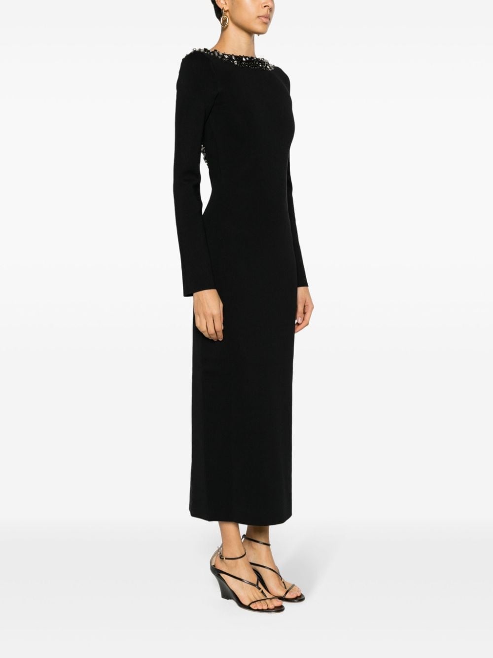 Eleanora crystal-embellished midi dress - 3