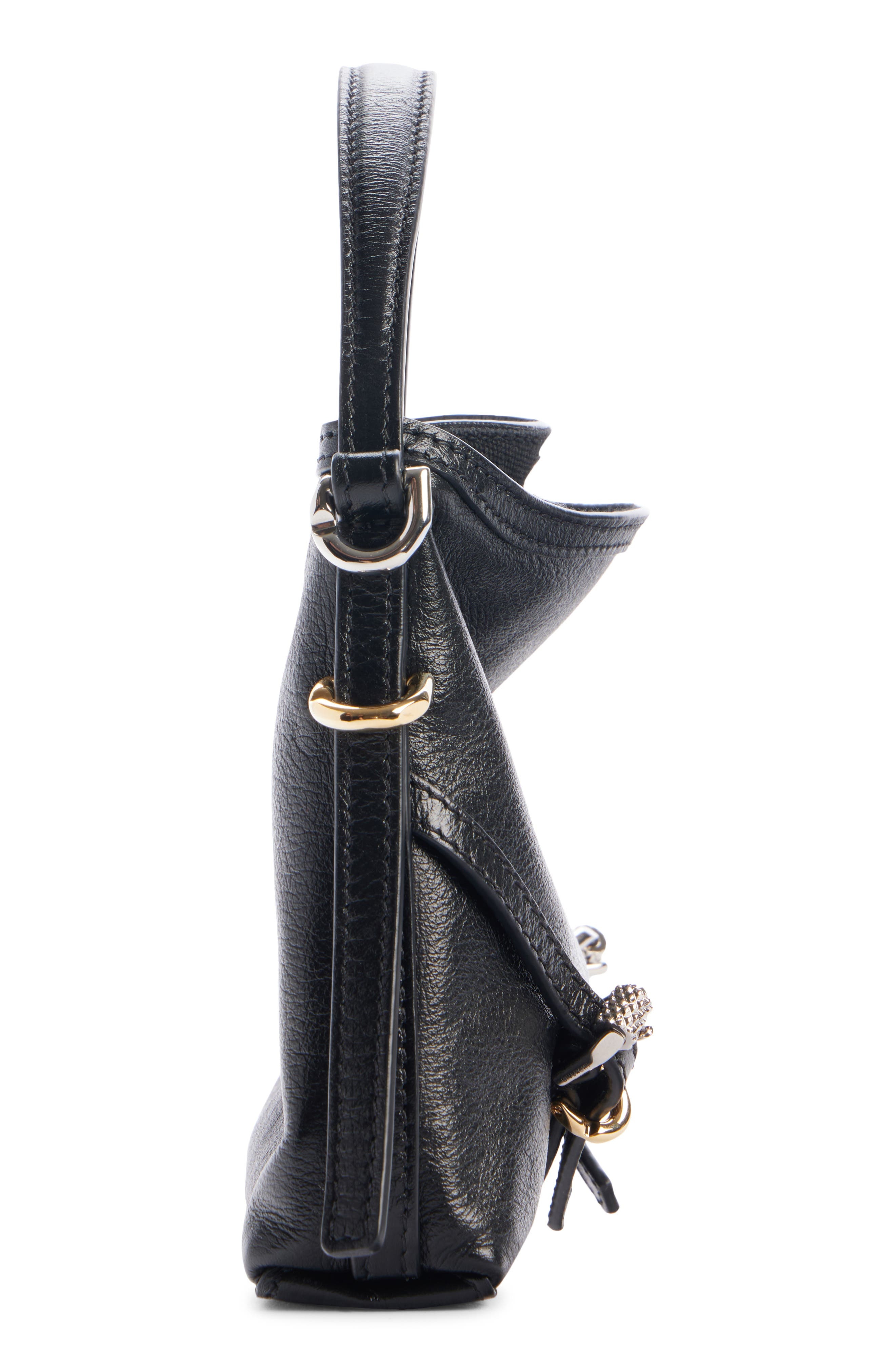 Givenchy Nano Voyou Leather Crossbody Bag in Black at Nordstrom - 5