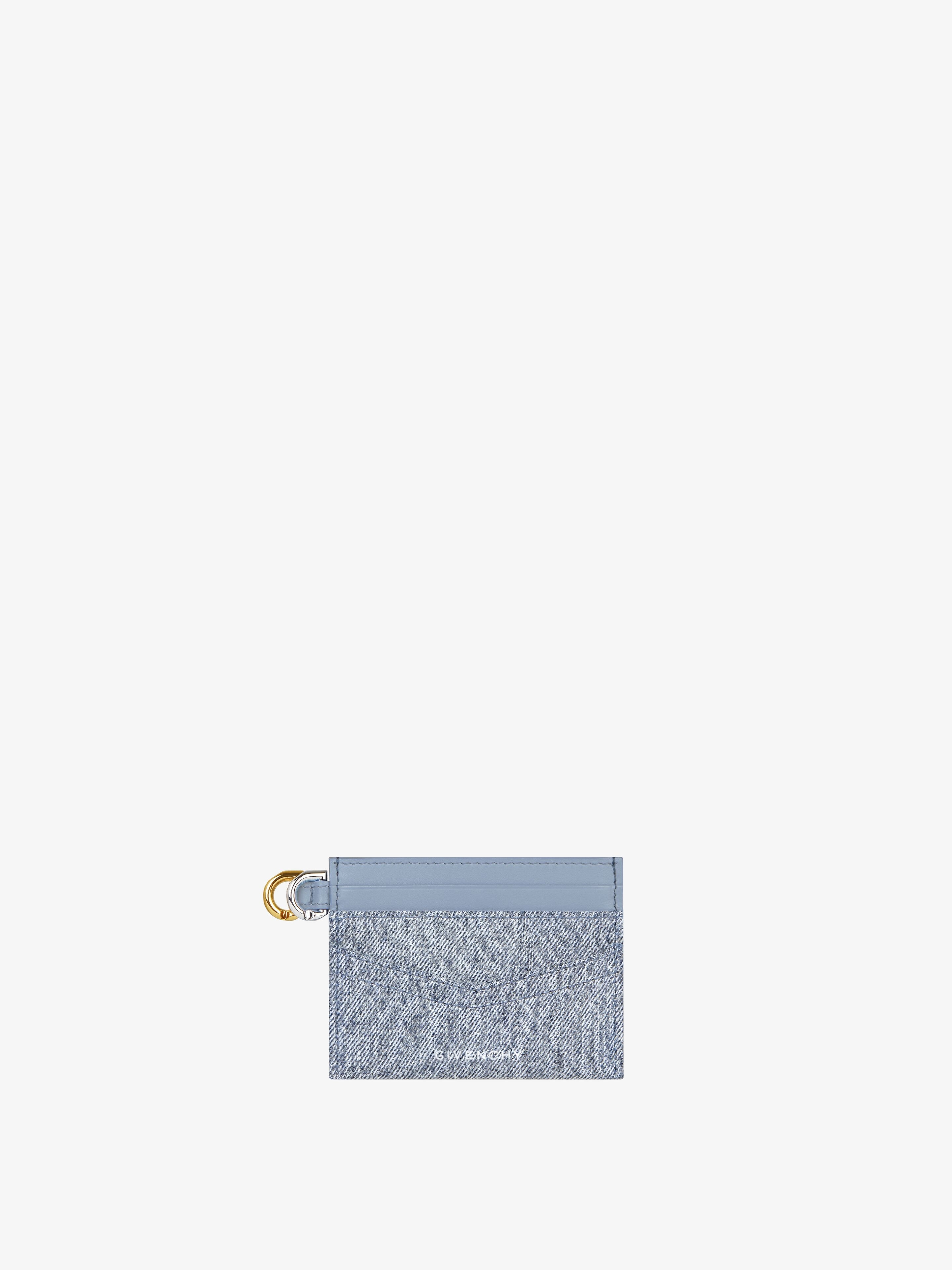 VOYOU CARD HOLDER IN DENIM - 1