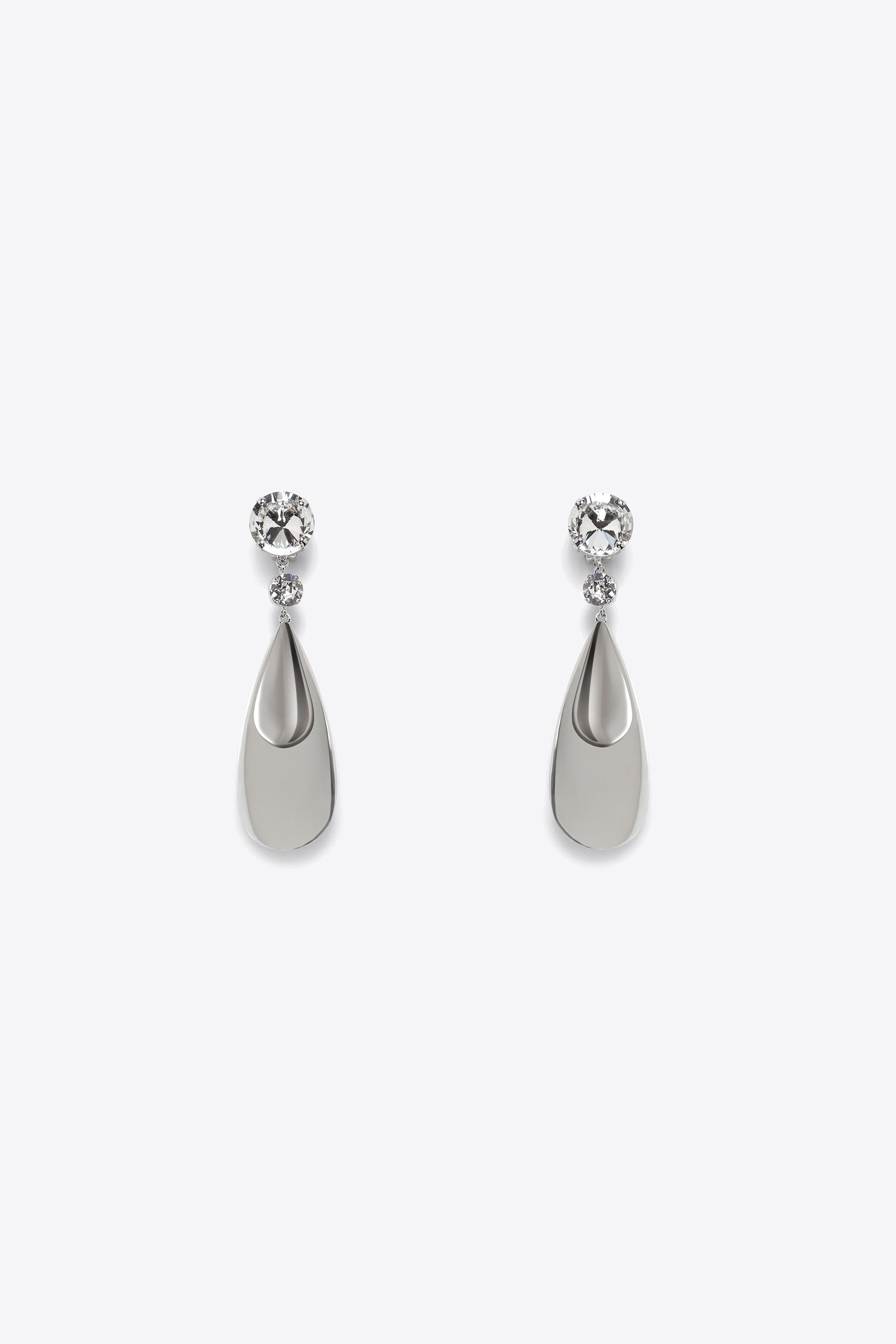 CRYSTAL TEARDROP EARRINGS - 1