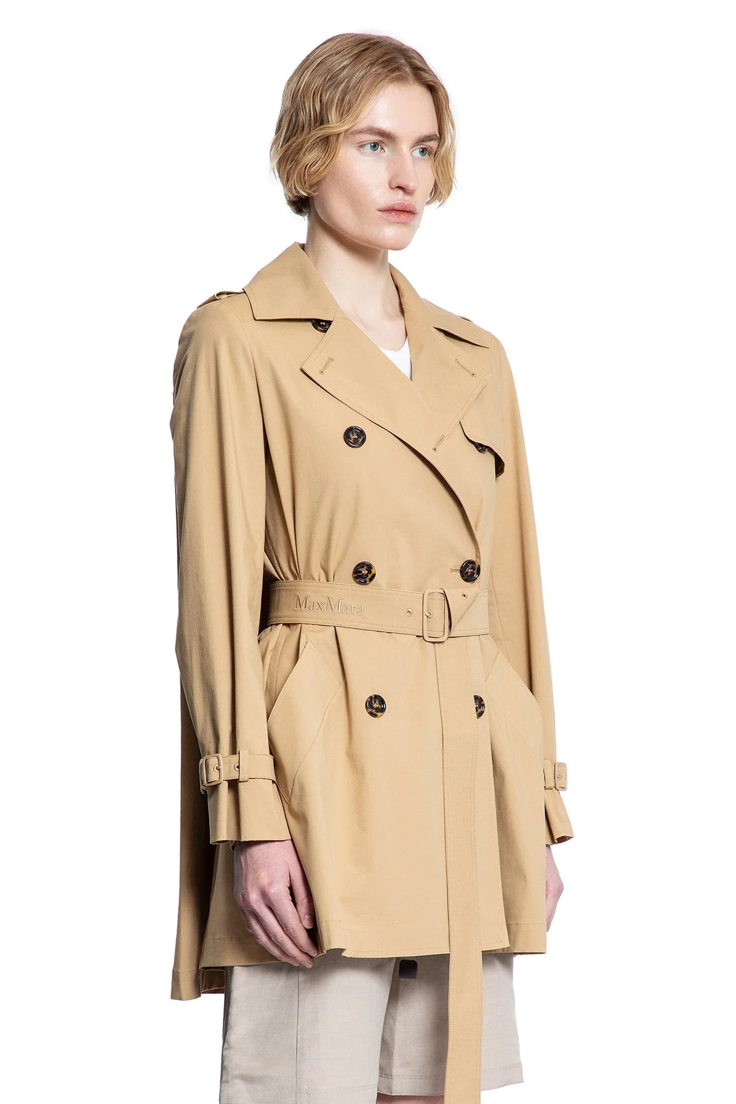 Double-Breasted-Short-Trench-Coat - 2
