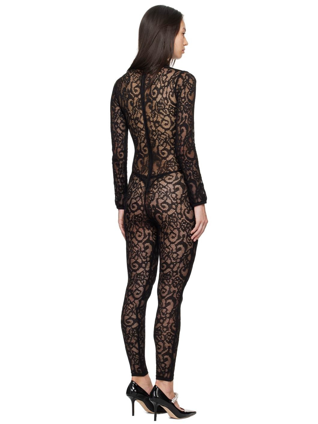 Black Lace Jumpsuit - 3