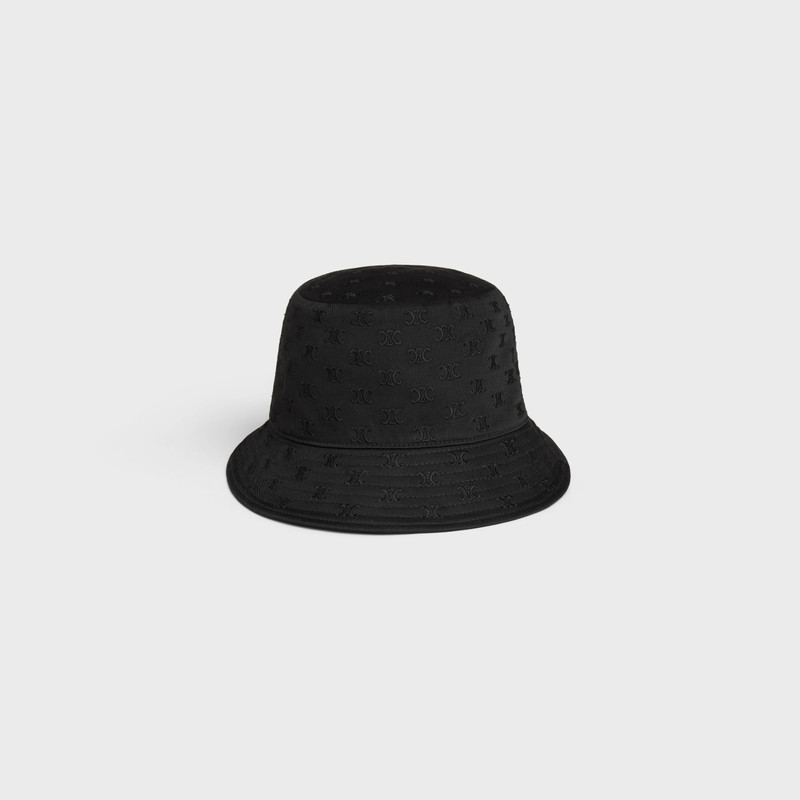 mini triomphe bucket hat in cotton 1