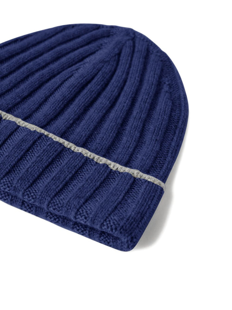Brunello Cucinelli ribbed cashmere beanie outlook