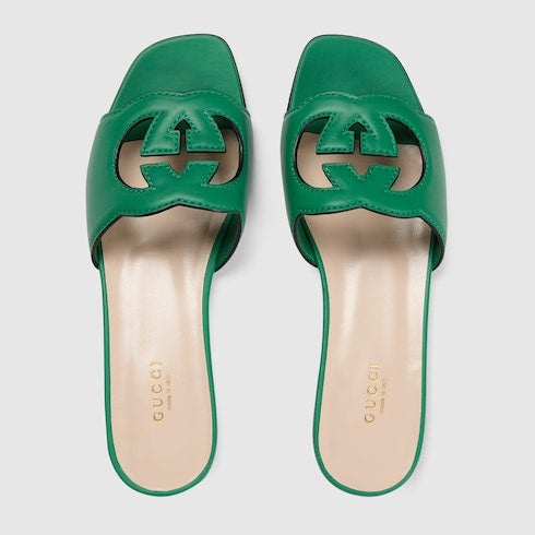 Gucci Interlocking G Slide Sandals - 3
