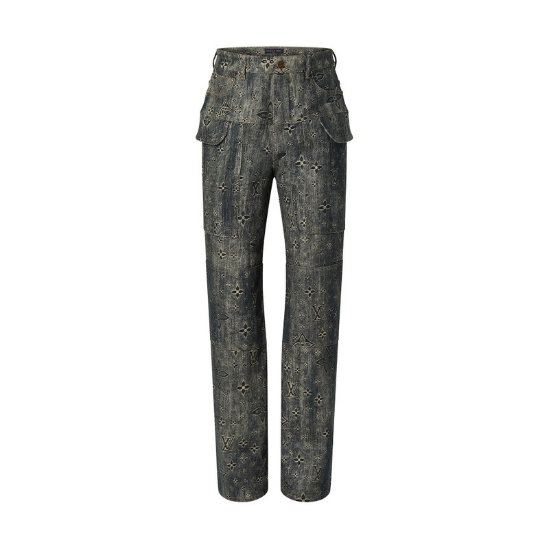 Monogram Tailored Denim Pants 1