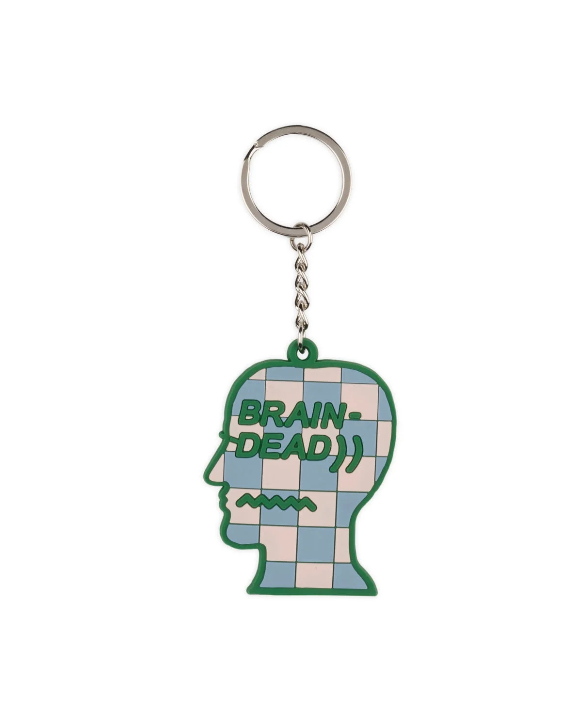 Checkered Logohead Keychain - Green/Multi - 1