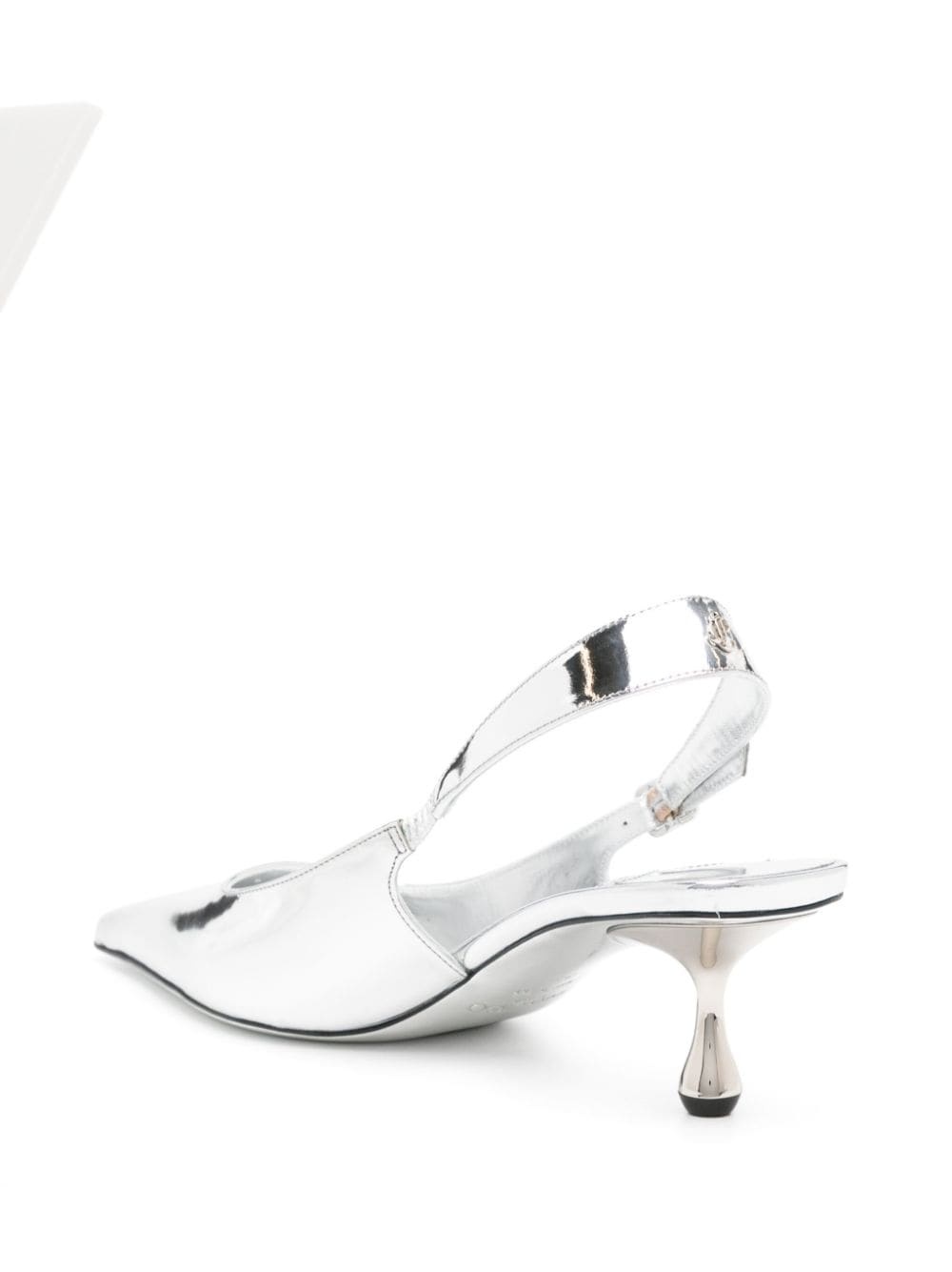 Amel 50mm metallic-leather pumps - 3