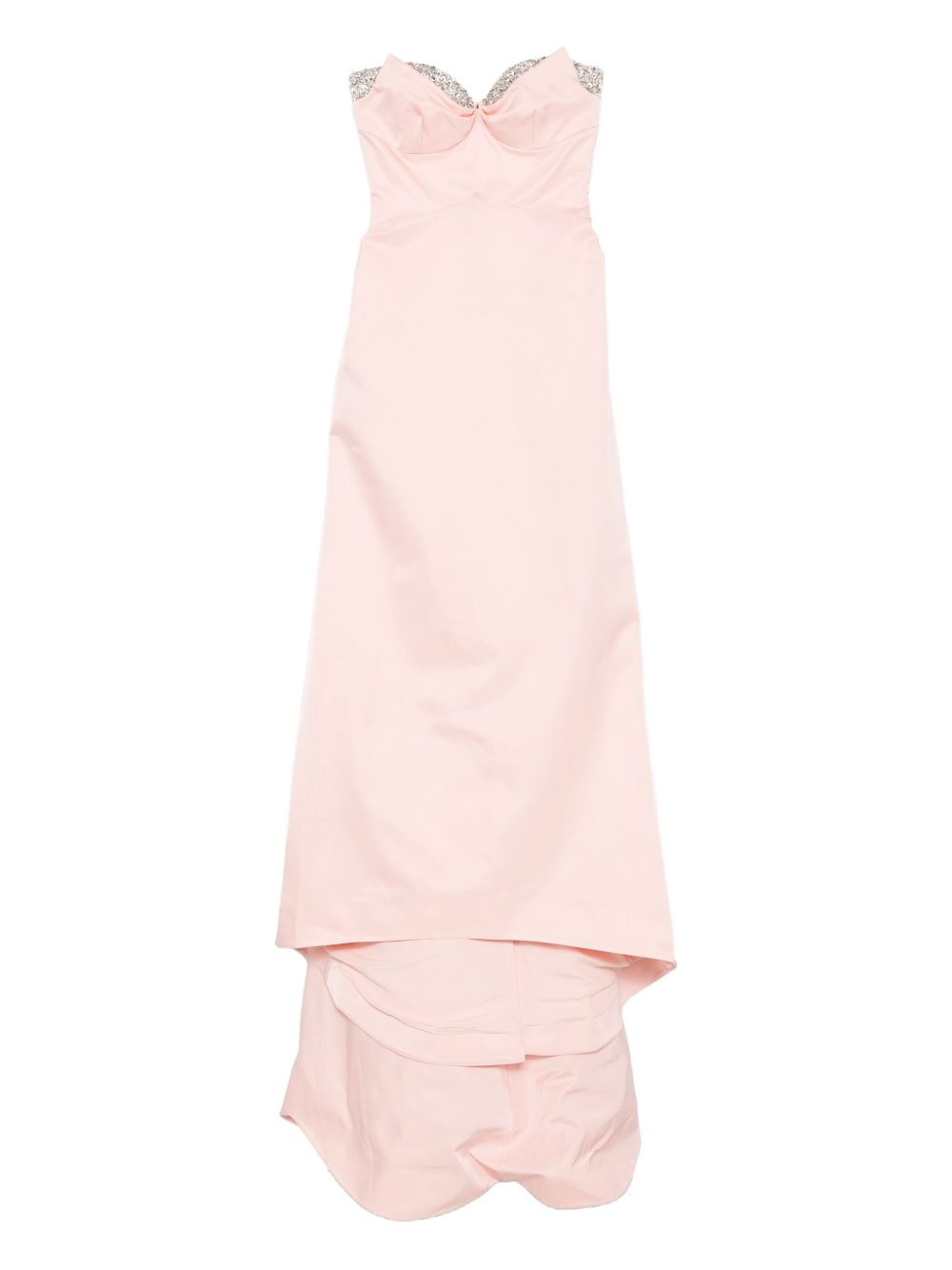 embellished layered dress - 1