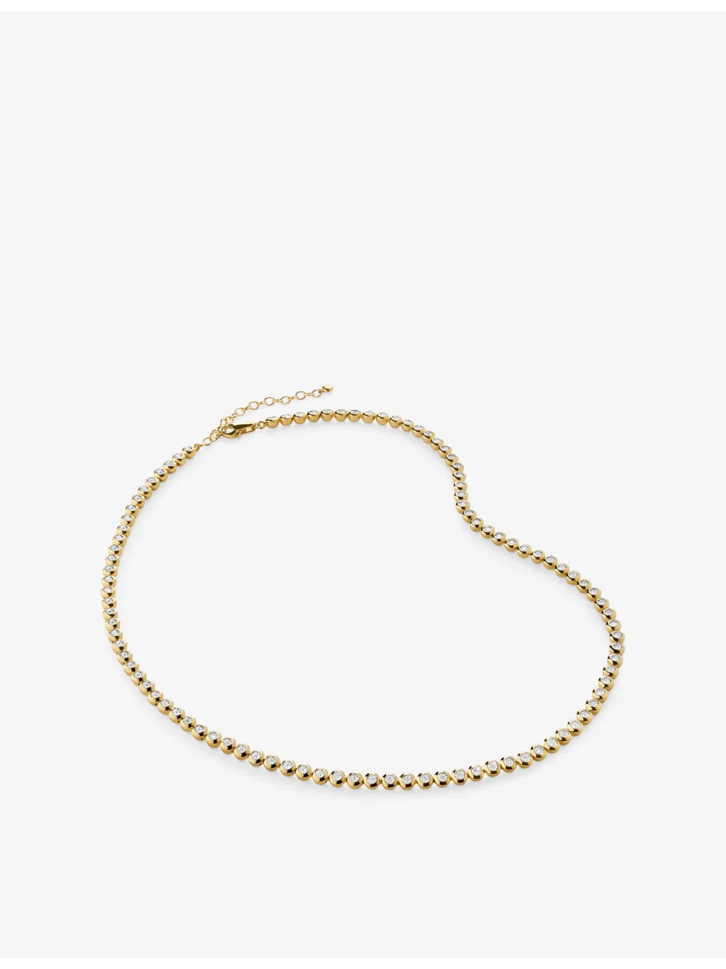 Diamond Essential Tennis 18ct yellow gold-plated vermeil sterling-silver and 0.59ct lab-grown diamon - 1