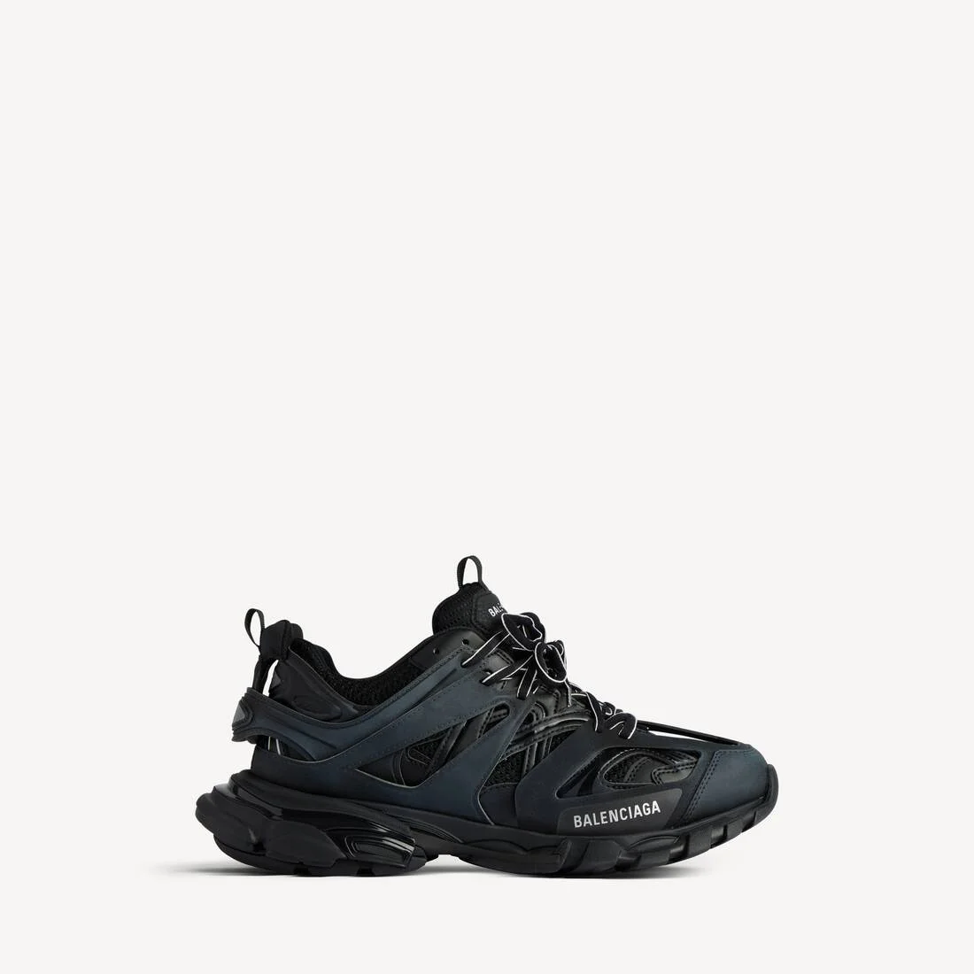 Women's Track Sneaker in Black - 1