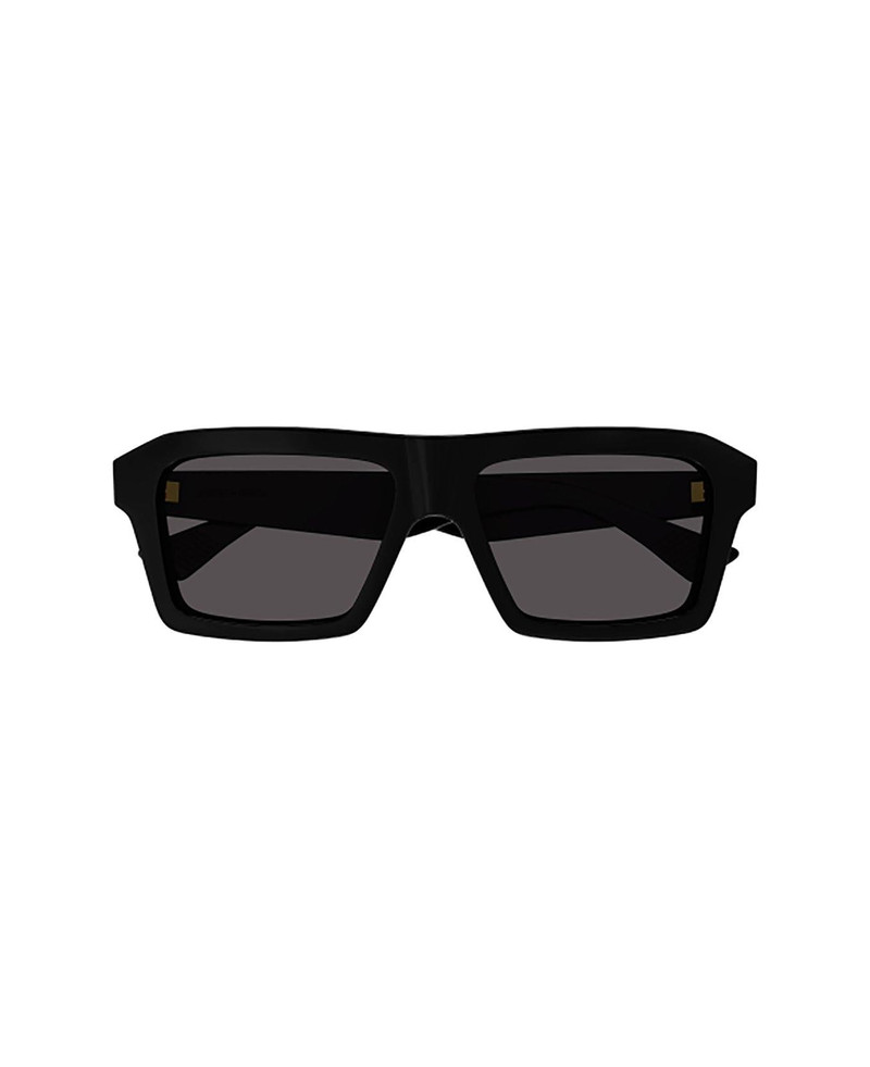 Bottega Veneta Black Rectangular Sunglasses outlook