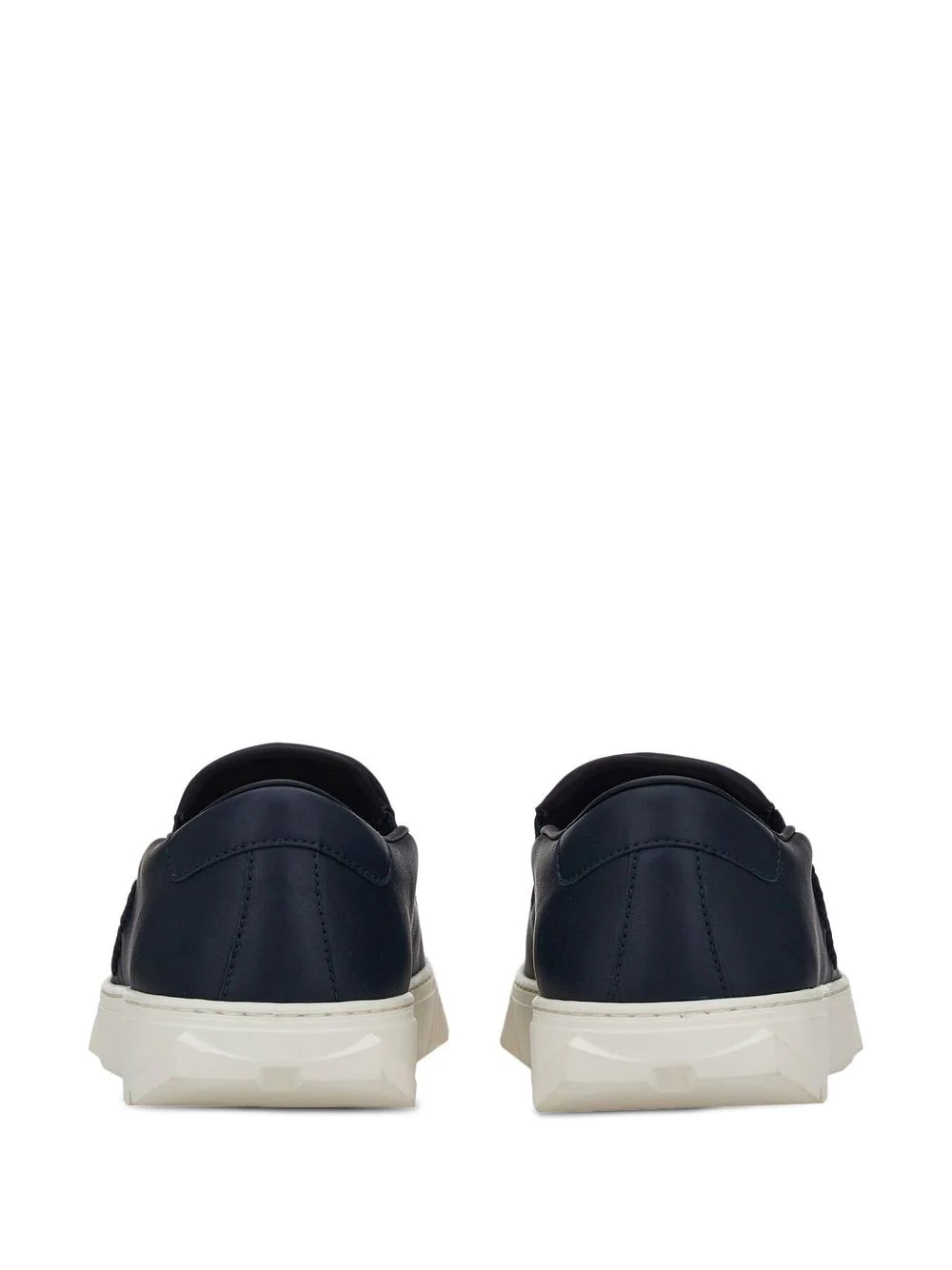 Gancini leather slip-on sneakers - 3