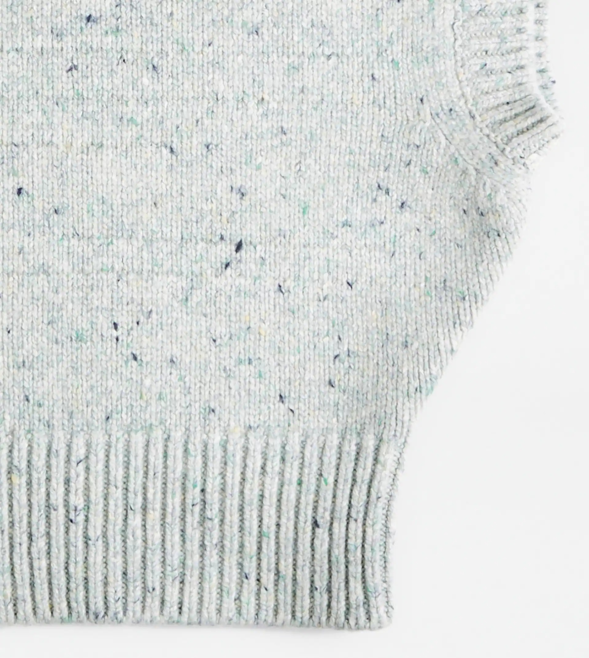 CASHMERE BLEND VEST - SILVER - 8