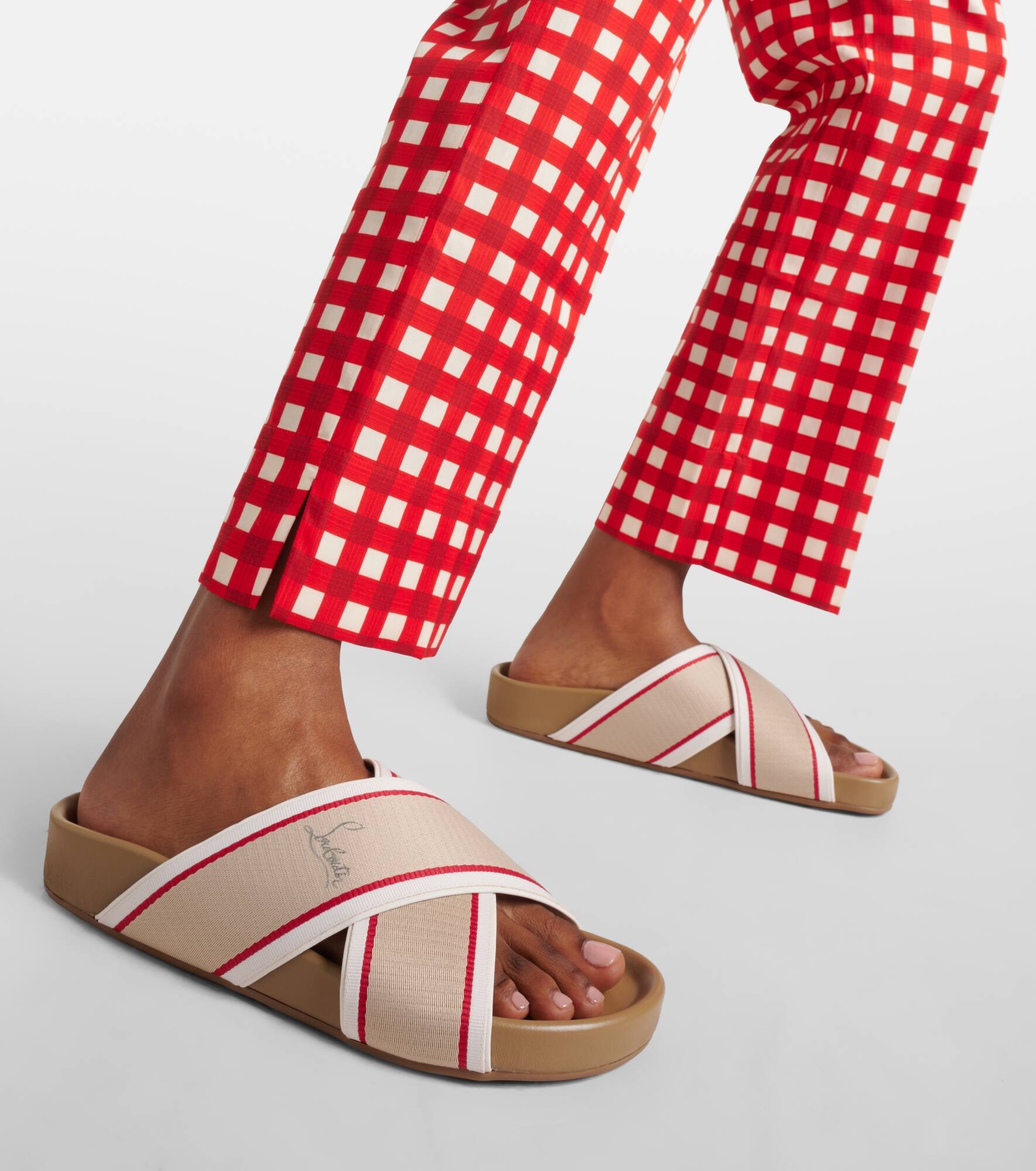 Hot Cross Bizz ribbon sandals - 4