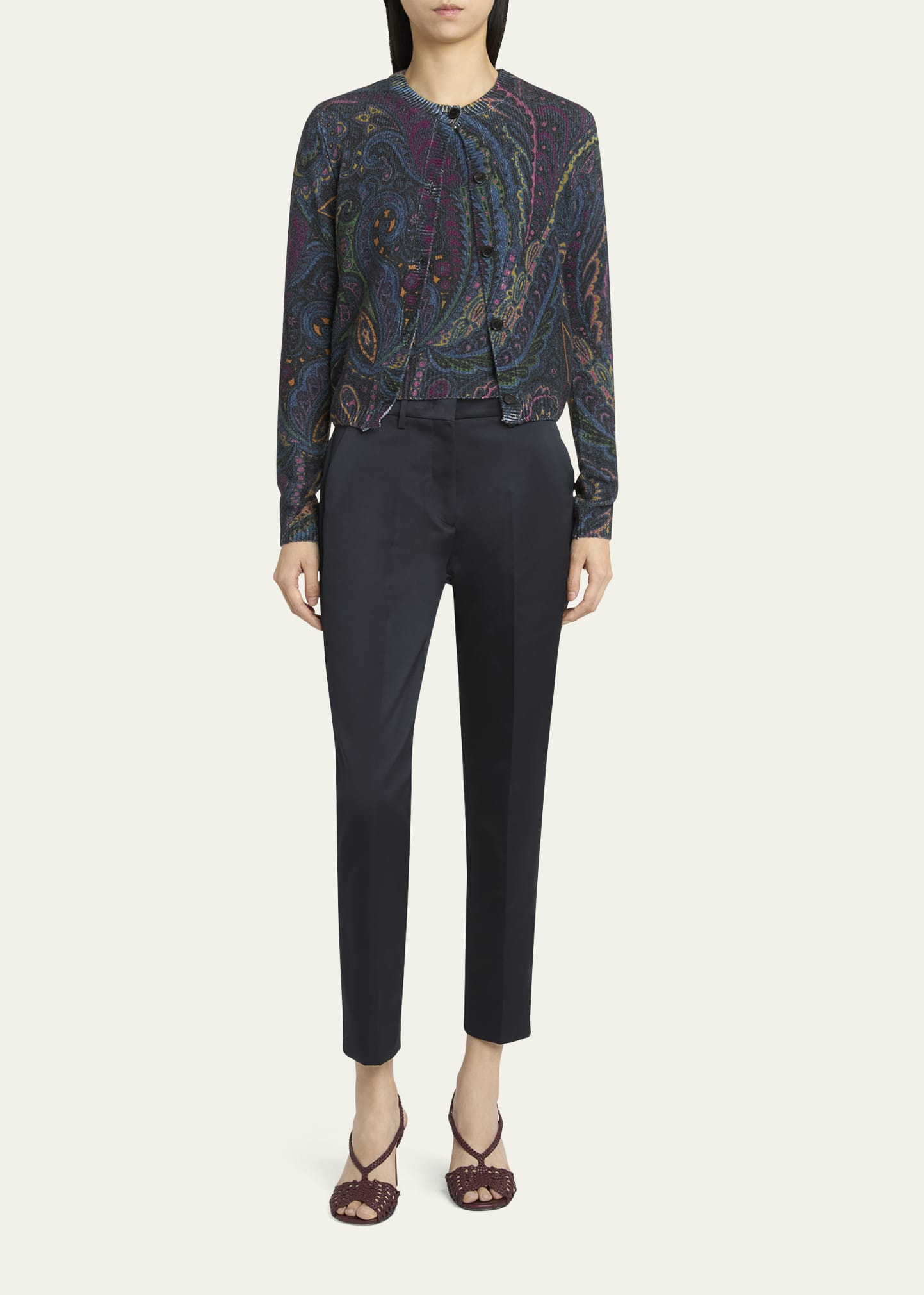 Paisley Knit Cardigan - 2