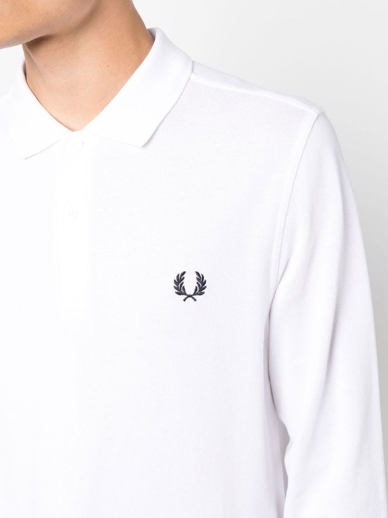 crest-motif polo shirt - 5