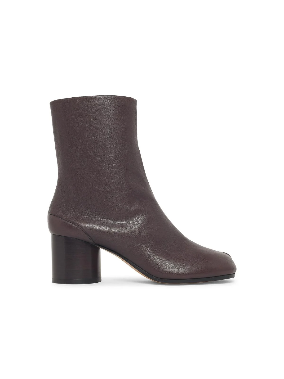 Maison Margiela 'Tabi' Brown Leather Ankle Boots Women - 1