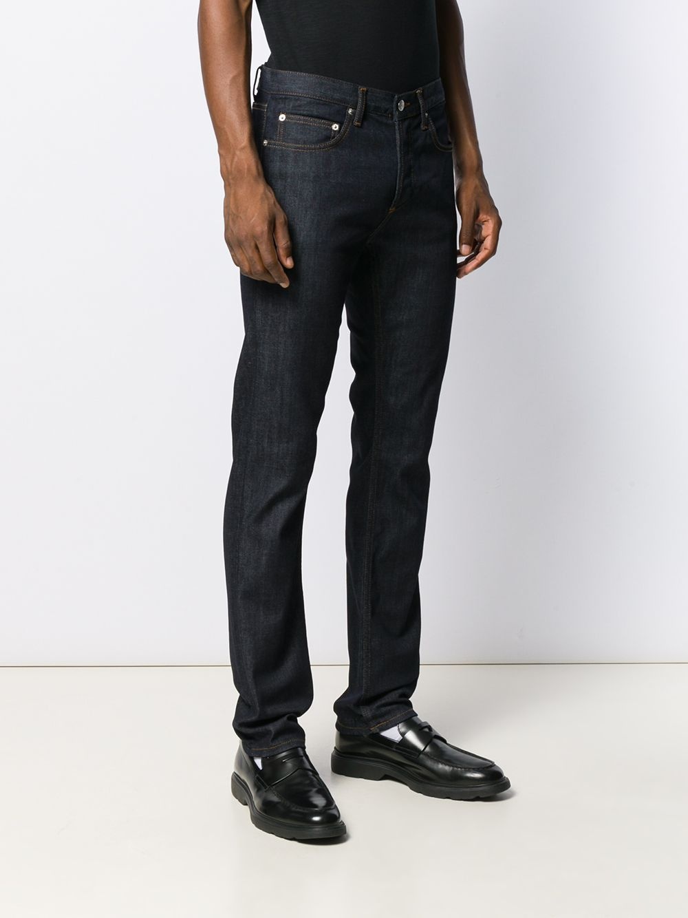 slim-fit raw jeans - 3