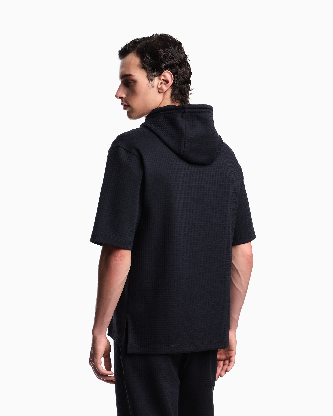 ASV LYOCELL-BLEND JACQUARD JERSEY HOODED SWEATSHIRT - 3