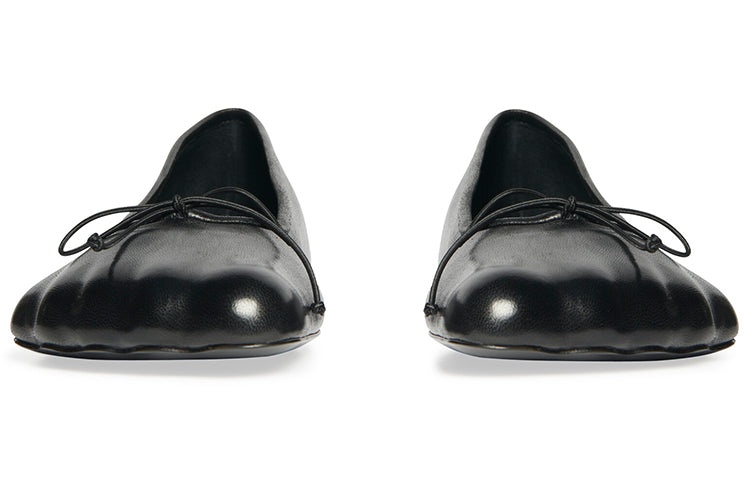(WMNS) Balenciaga Anatomic Ballerina Shoes 'Black Shiny Soft Sheepskin' 714260WBCW01000 - 5