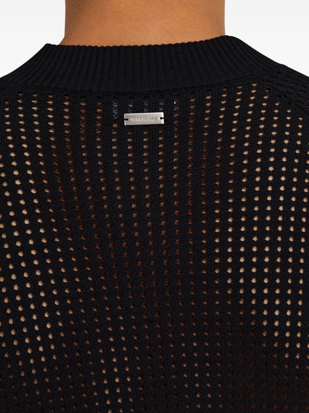 open-knit sweater - 6