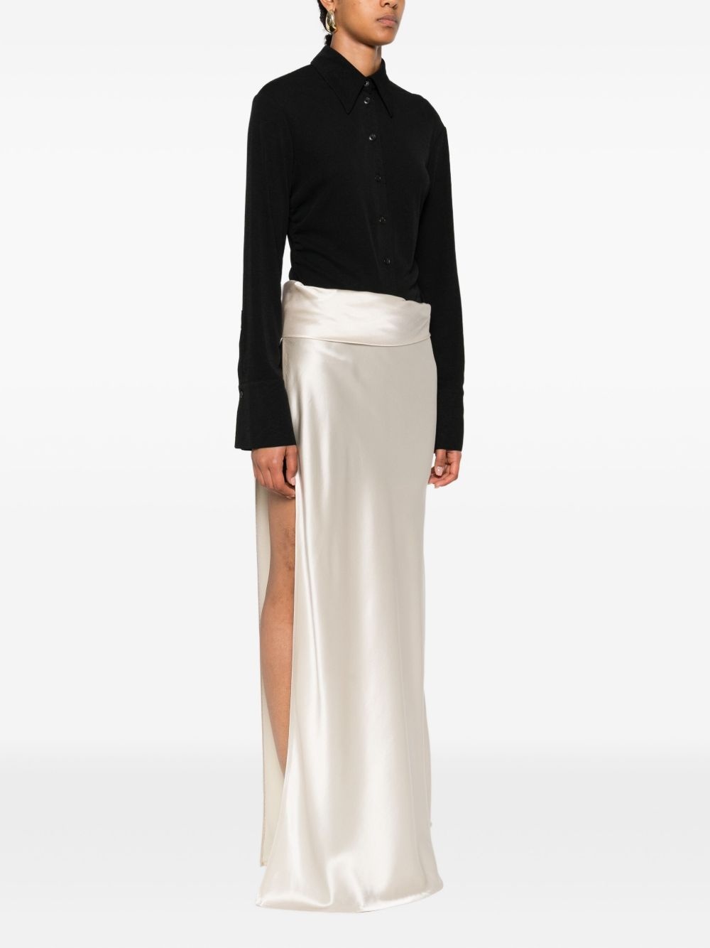 satin-slip maxi dress - 3