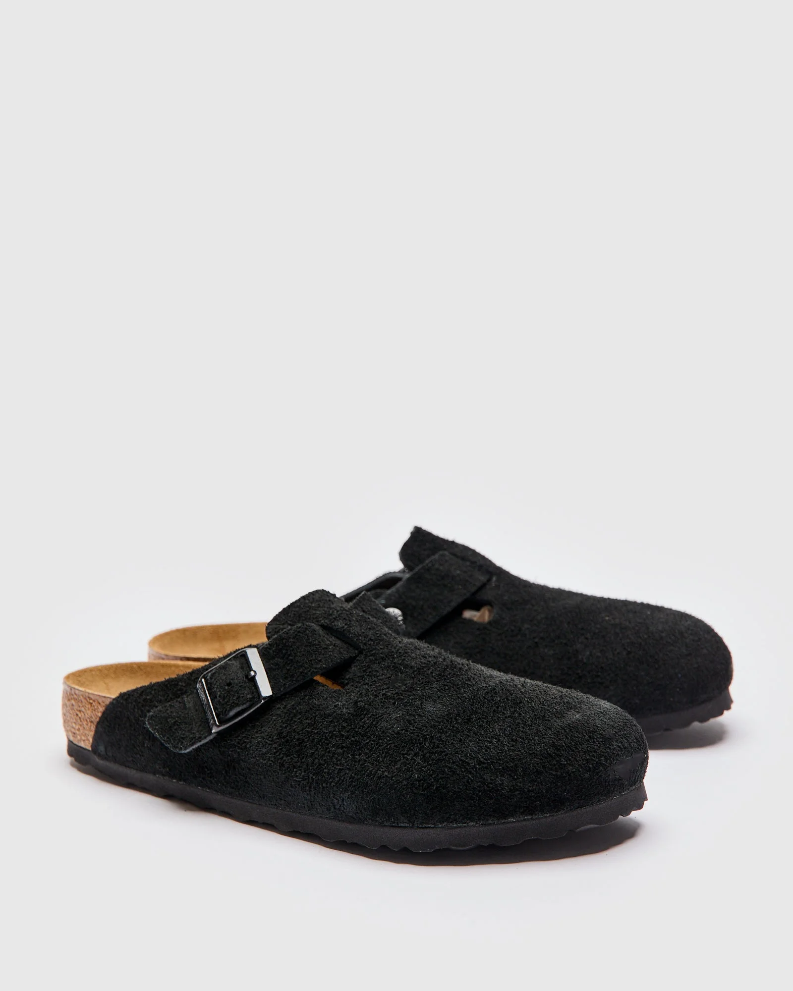 Boston Clog in Black Suede SFB - 1
