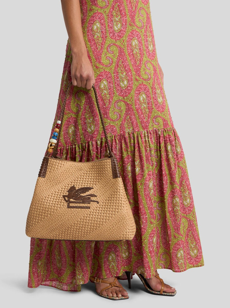Etro LARGE RAFFIA LIBRA TOTE BAG outlook