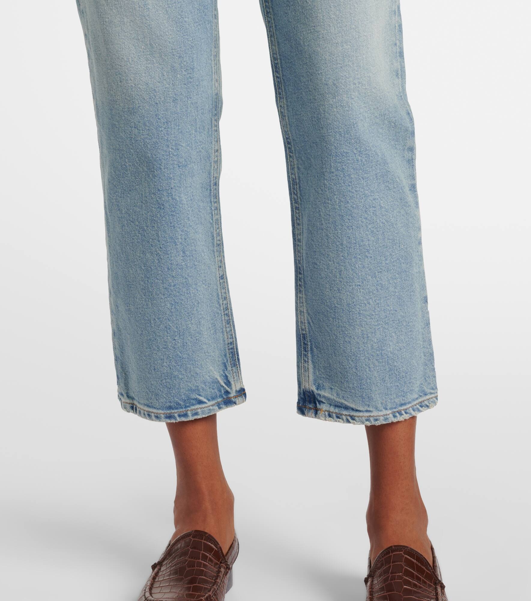 90s Pinch Waist high-rise straight jeans - 5