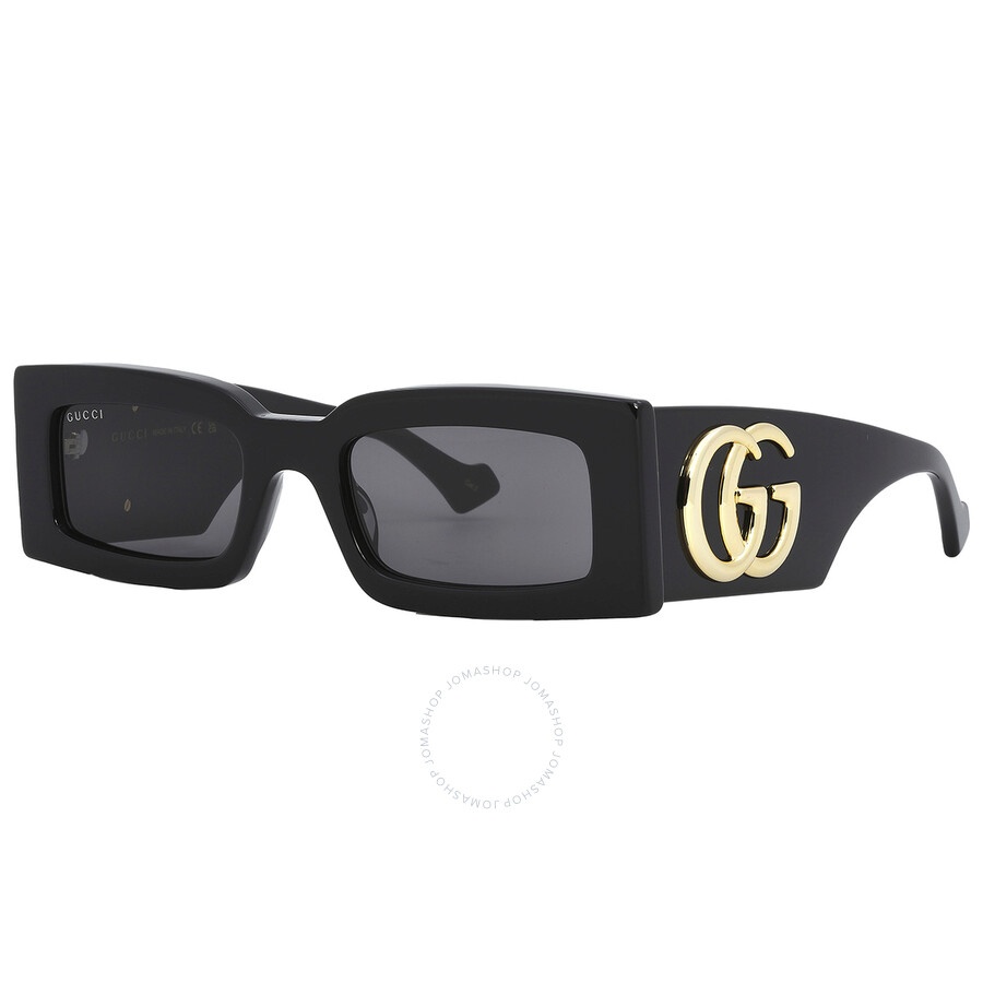 Gucci Grey Rectangular Sunglasses GG1425S 001 53 - 3