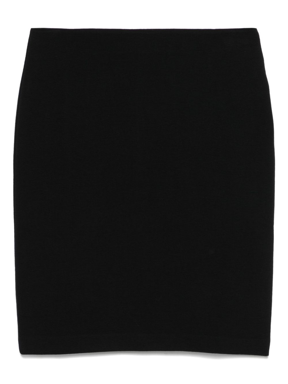 ribbed mini skirt - 1